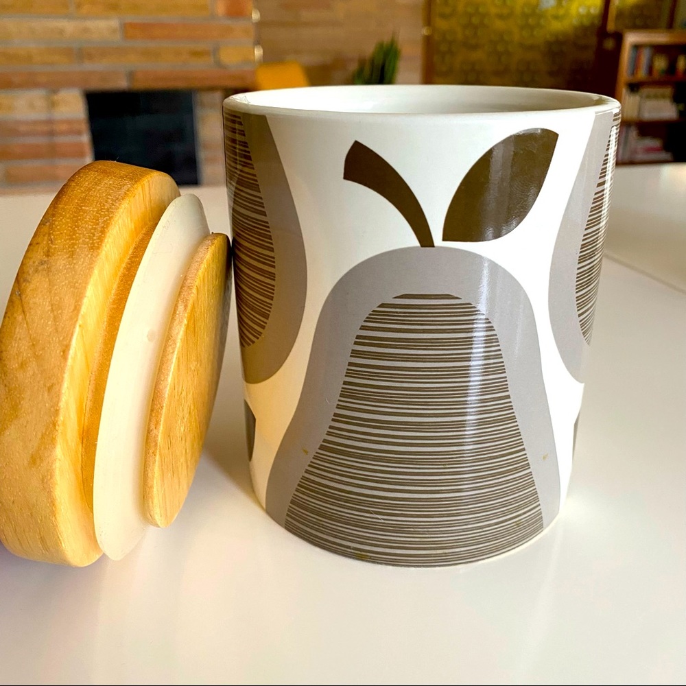 Orla Kiely for Target pear small ceramic jar canister